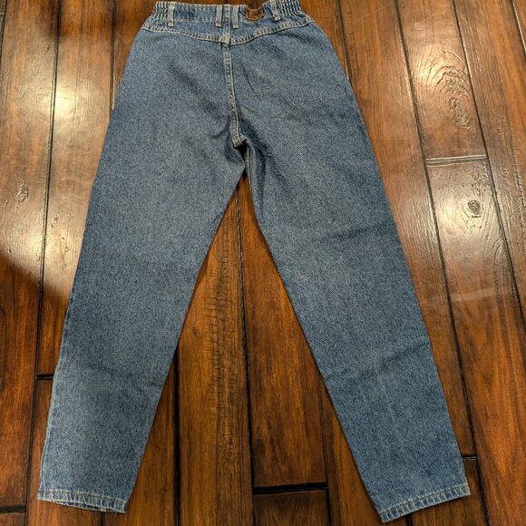 Vintage 80s Lee Jeans Elastic Waist Tapered No Back Pocket 10 M USA - Picture 5 of 10